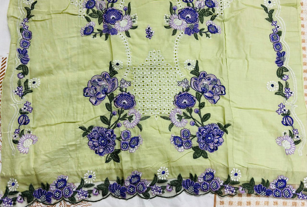 R101 - Unstiched Chikankari Cotton Suit
