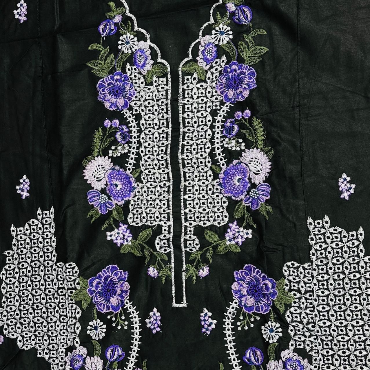 R104 - Unstiched Chikankari Cotton Suit