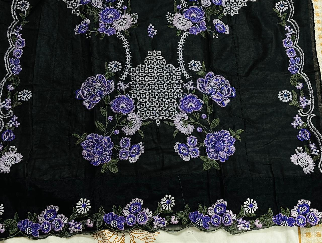 R104 - Unstiched Chikankari Cotton Suit