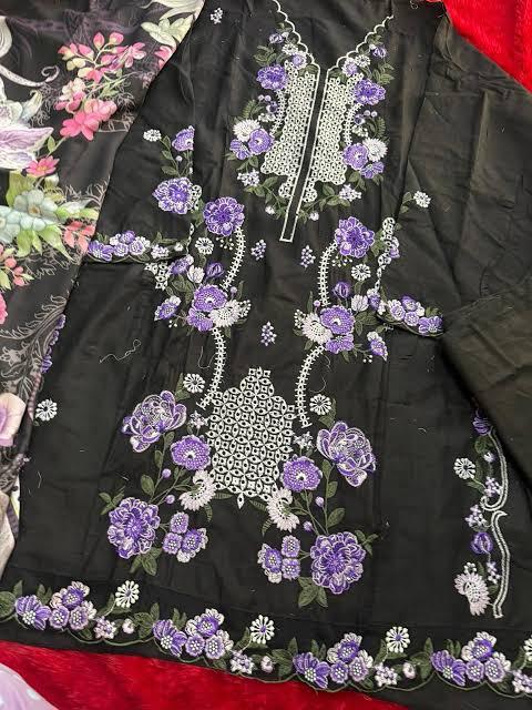 R104 - Unstiched Chikankari Cotton Suit