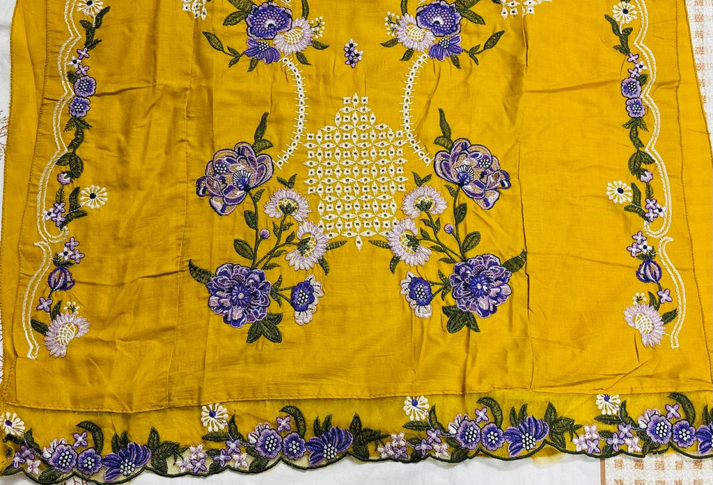 R105 - Unstiched Chikankari Cotton Suit