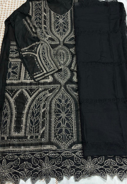 R107 - Maria B Inspired Embroidered Suit