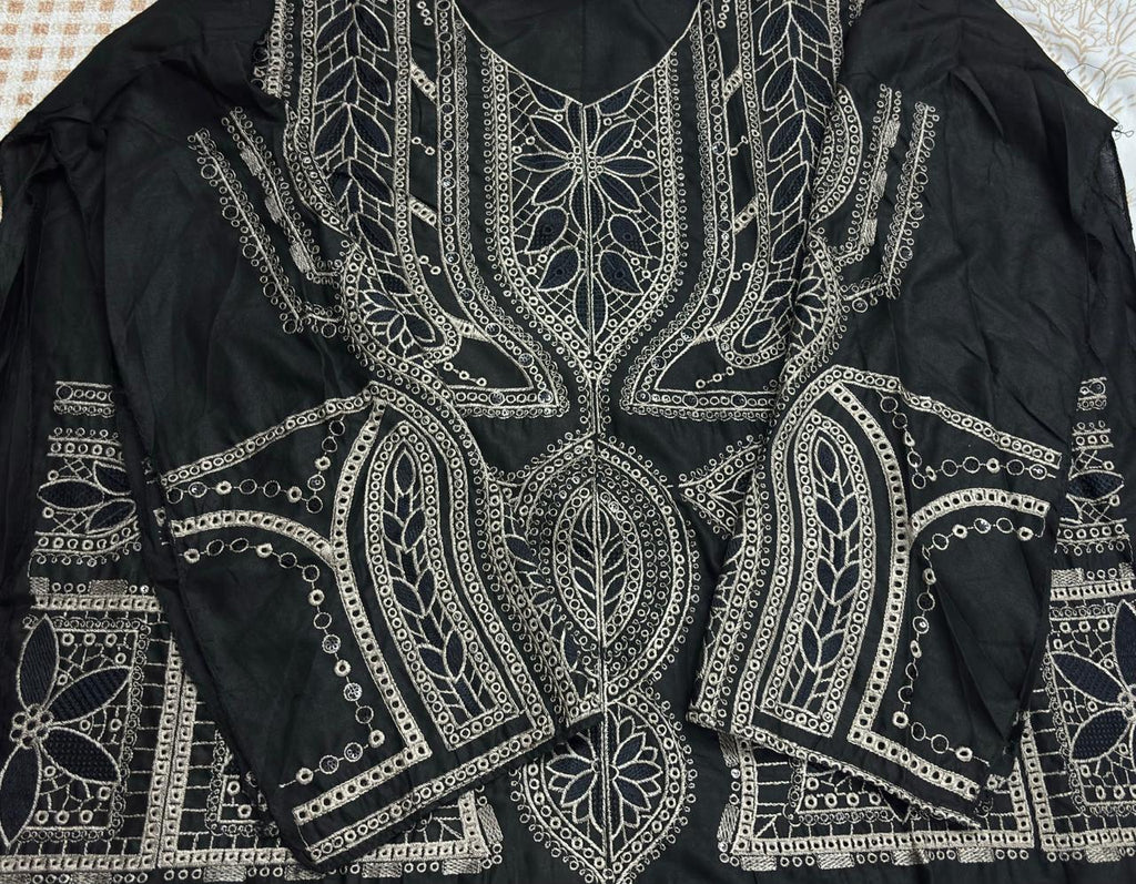 R107 - Maria B Inspired Embroidered Suit