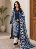 R116 - Unstiched Leopard Print with Embroidery Patch Suit