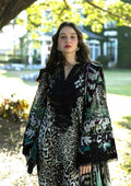 R121 - Unstiched Leopard Print with Embroidery Patch Suit