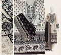 R132 - Unstiched Embroidered Cotton Suit