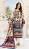 R133 - Unstiched Embroidered Cotton Suit