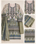R134 - Unstiched Embroidered Cotton Suit