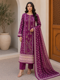 R139 - Unstiched Embroidered Cotton Suit - Purple