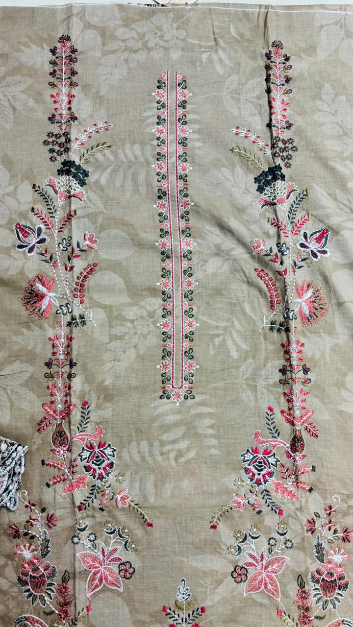 R160 - Unstiched Kashmiri Heavy Chikankari Suit