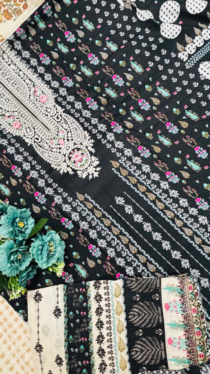 R17 - Unstiched heavy embroidery cotton suit