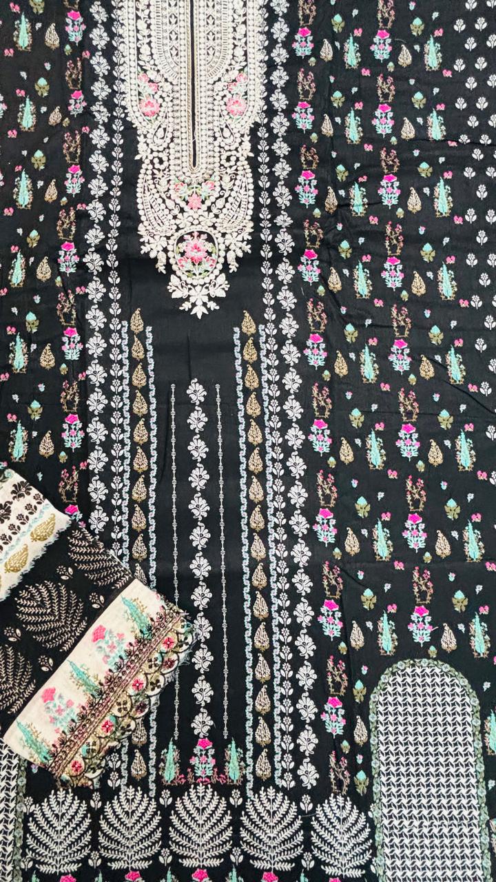 R17 - Unstiched heavy embroidery cotton suit