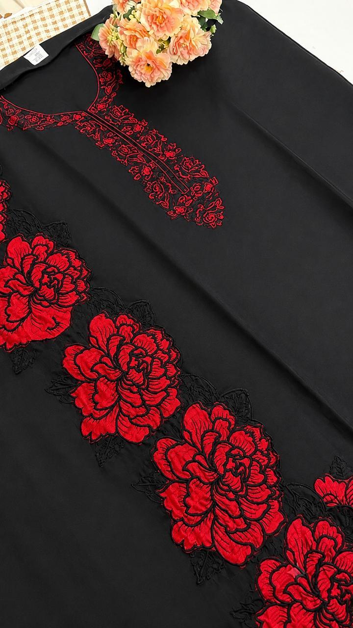 R21 - Unstiched Heavy Embroidery Frendy Silk Suit