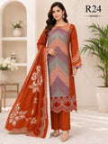 R24 - Unstiched Maria B inspired Chikankari Edition - Red