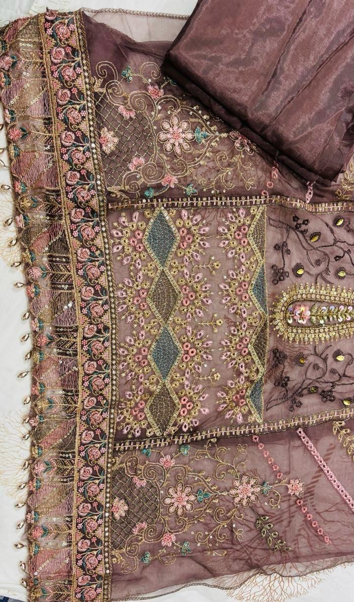 R30 - Unstiched Heavy Embroidery with Handwork