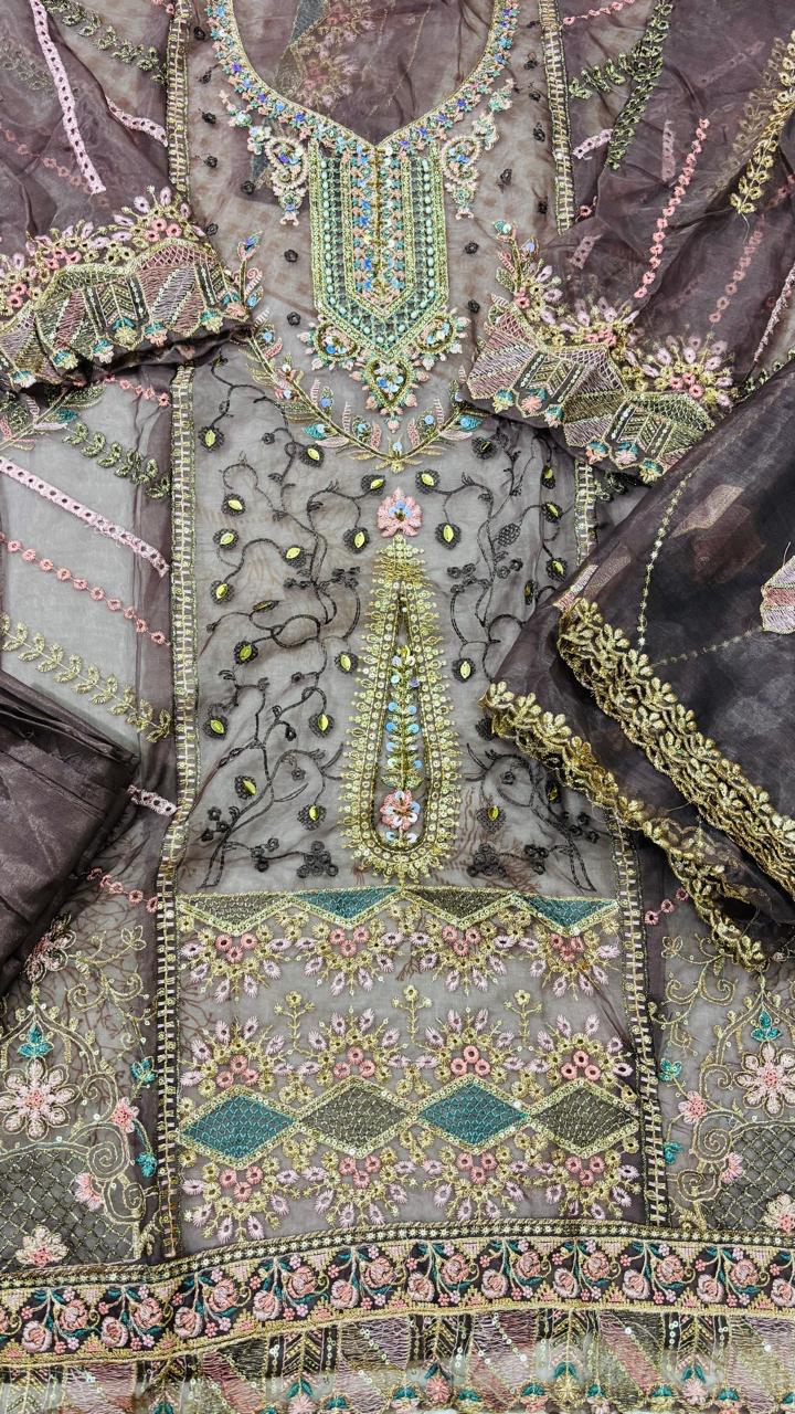 R30 - Unstiched Heavy Embroidery with Handwork