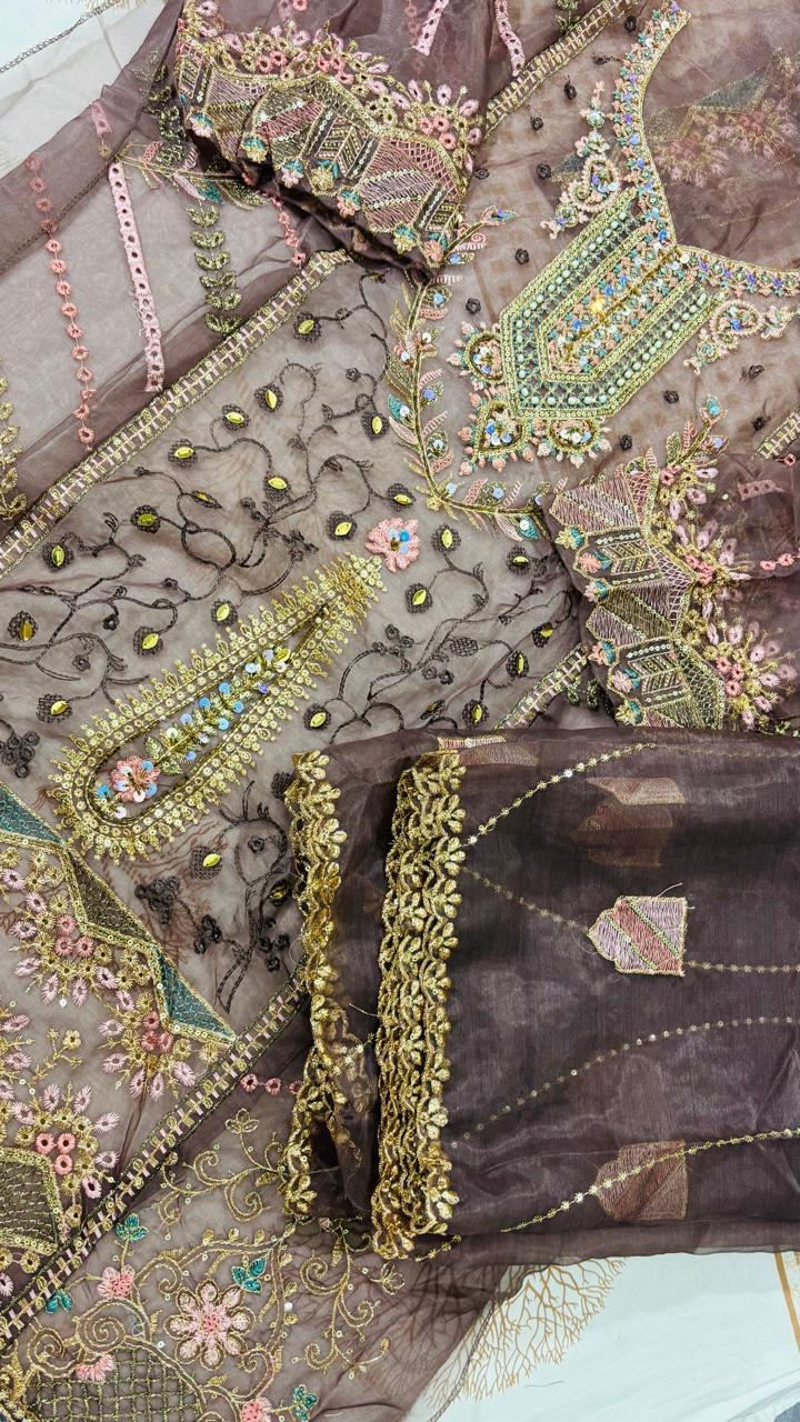 R30 - Unstiched Heavy Embroidery with Handwork