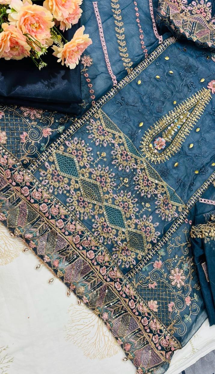 R31 - Unstiched Heavy Embroidery with Handwork