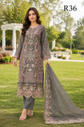 R36 - Unstiched Heavy Embroidery Kota Suit