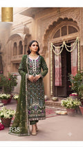 R38 - Unstiched Heavy Embroidery with Handwork Chiffon Suit