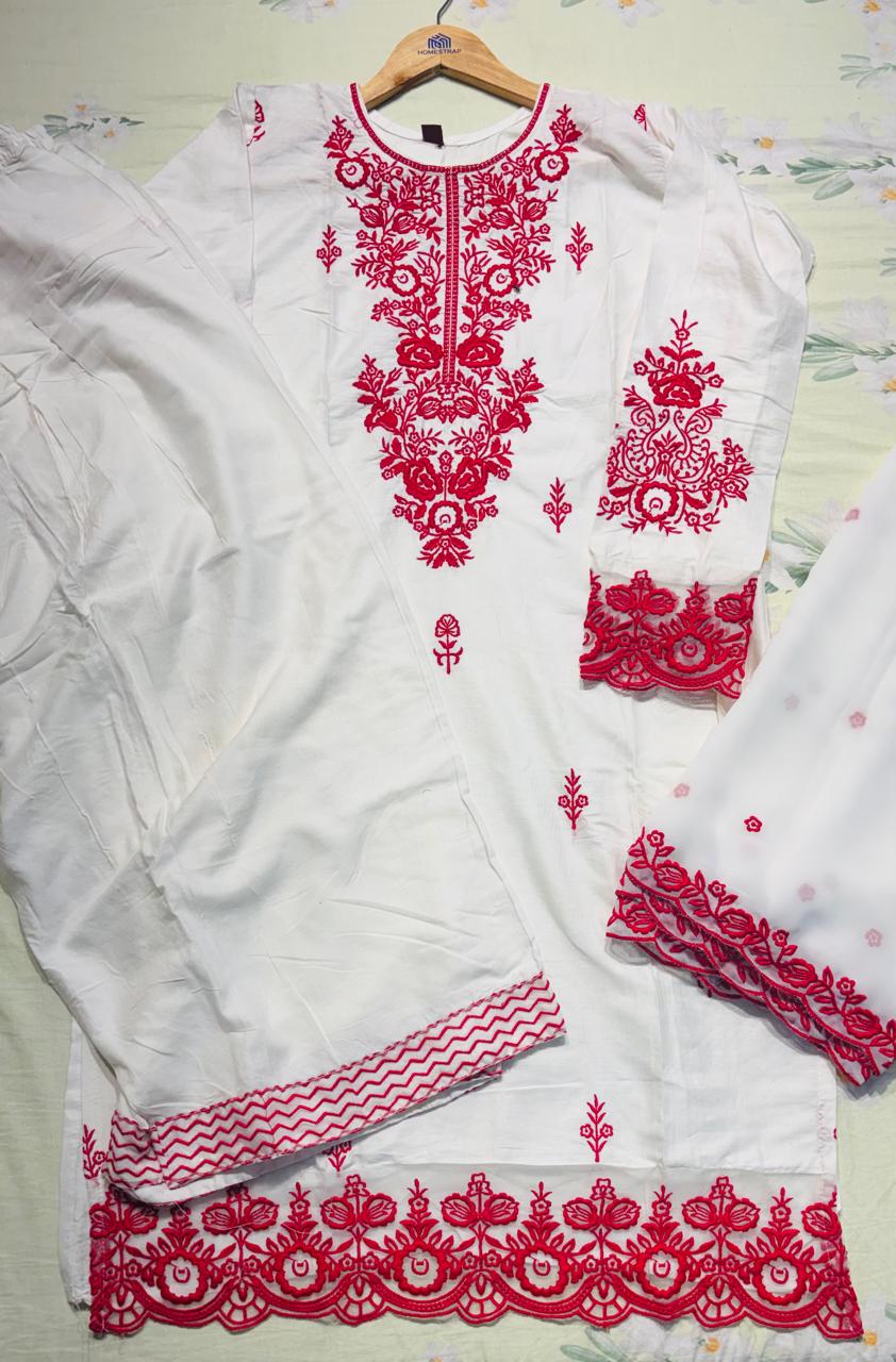 R48 - Hania Amir inspired Farshi Salwar Suit - Red