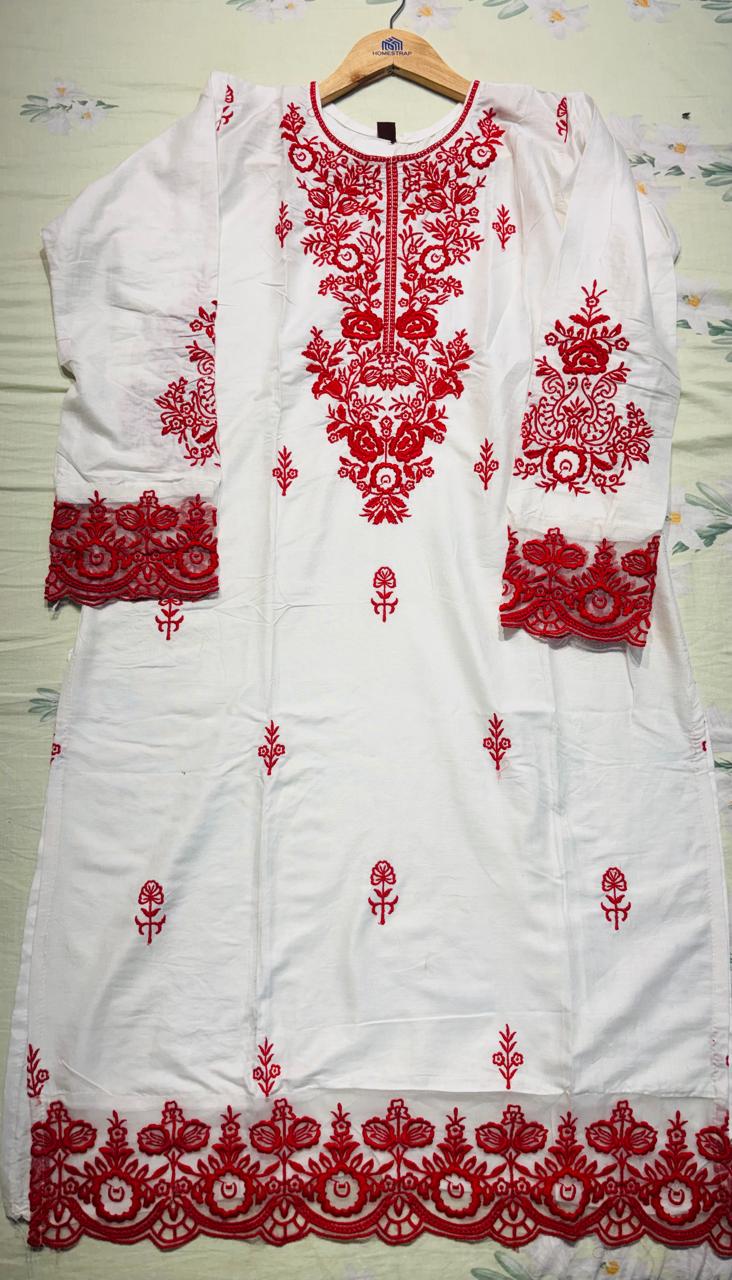 R48 - Hania Amir inspired Farshi Salwar Suit - Red