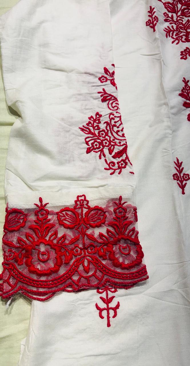 R48 - Hania Amir inspired Farshi Salwar Suit - Red