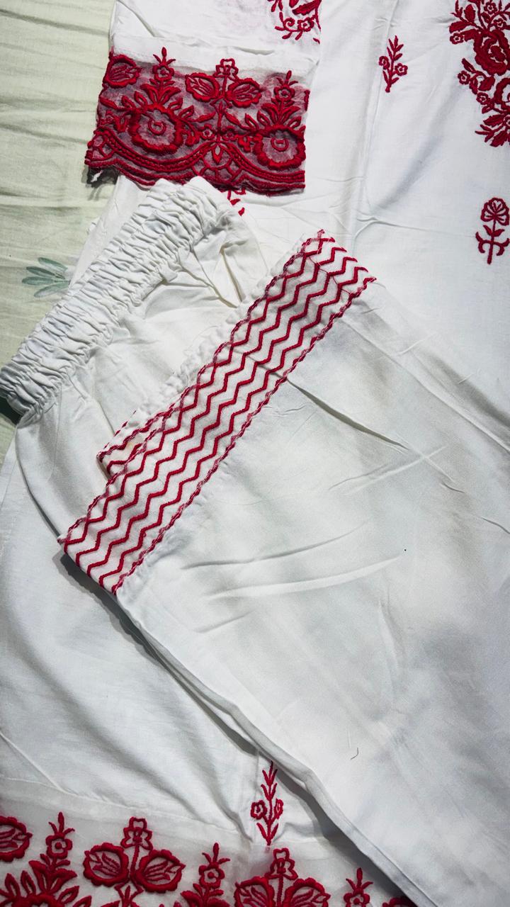 R48 - Hania Amir inspired Farshi Salwar Suit - Red