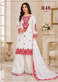 R48 - Hania Amir inspired Farshi Salwar Suit - Red