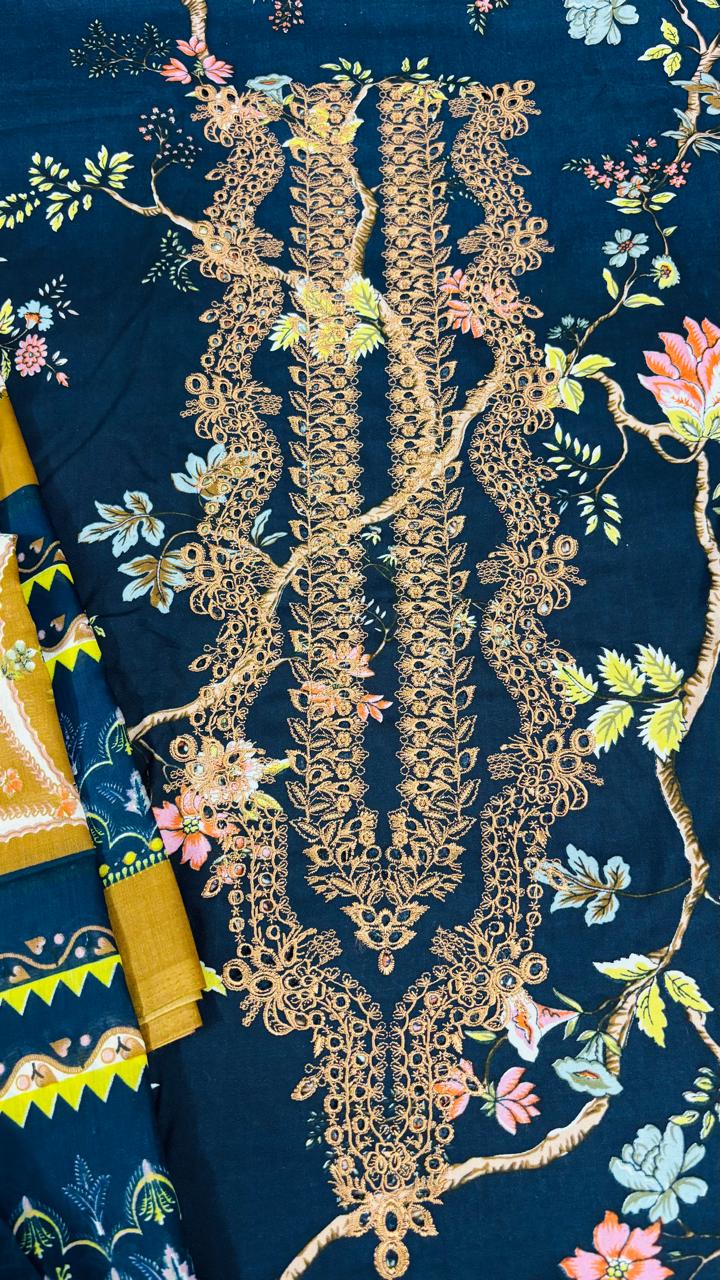 R52 - Unstiched Embroidered Rayon Suit