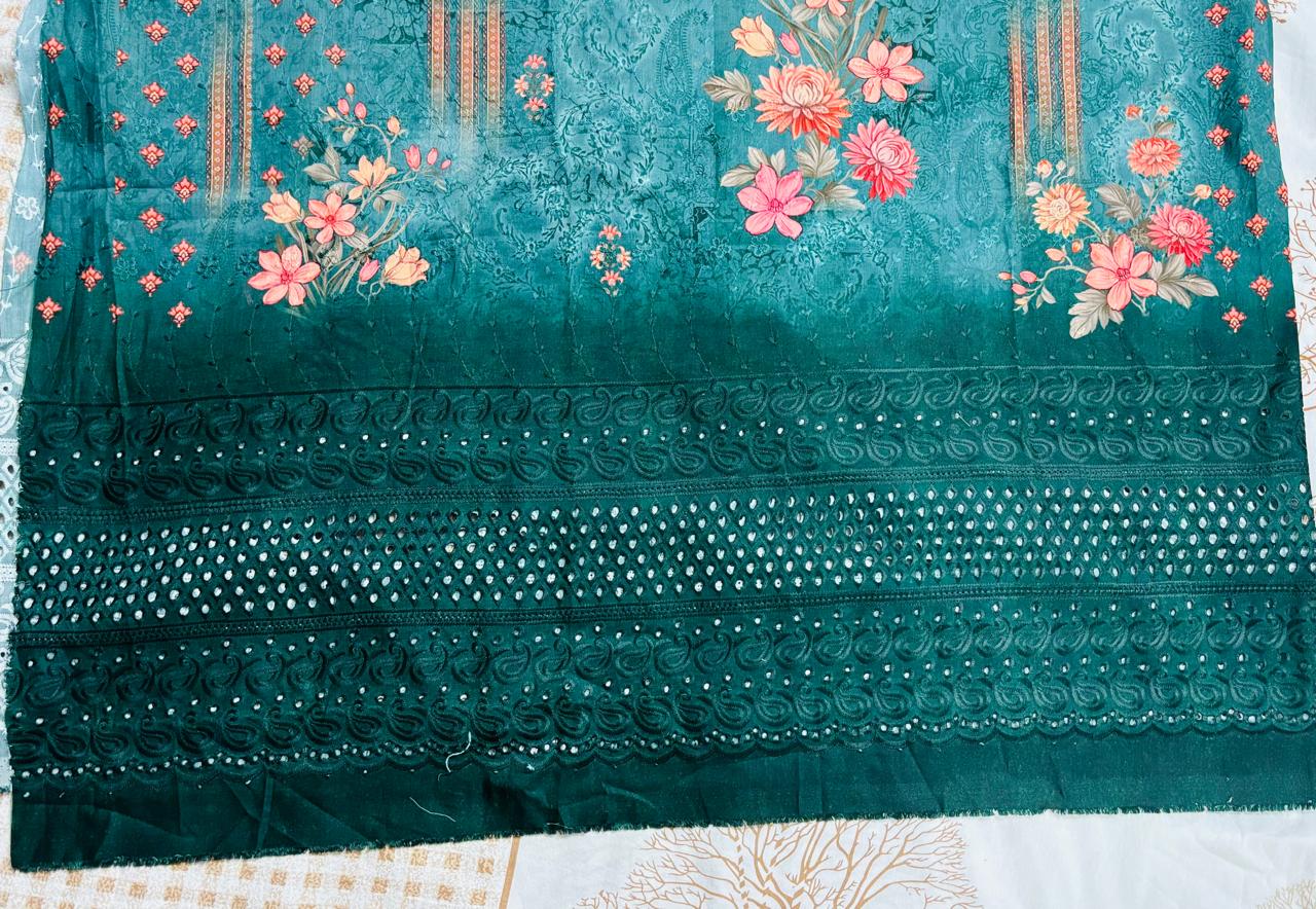 R65 - Unstiched Jaam Cotton Chikankari Suit