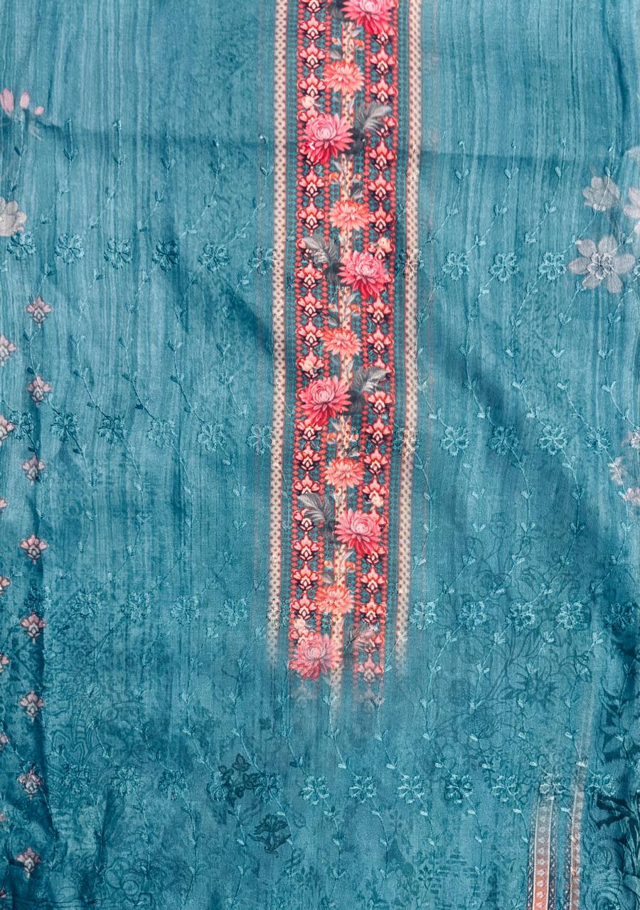 R65 - Unstiched Jaam Cotton Chikankari Suit