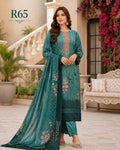 R65 - Unstiched Jaam Cotton Chikankari Suit