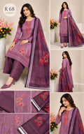 R68 - Unstiched Jaam Cotton Chikankari Suit