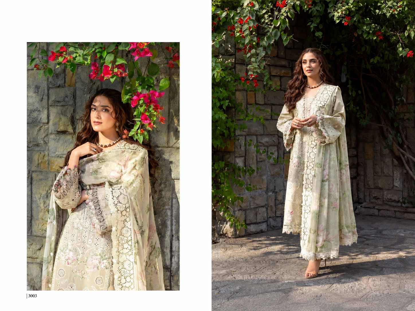 R82 - Unstiched Heavy Embroidery Pure Cotton Suit