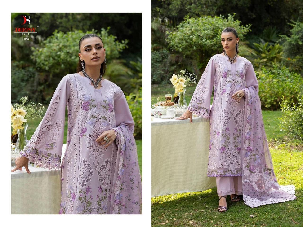 R84 - Unstiched Heavy Embroidery Pure Cotton Suit