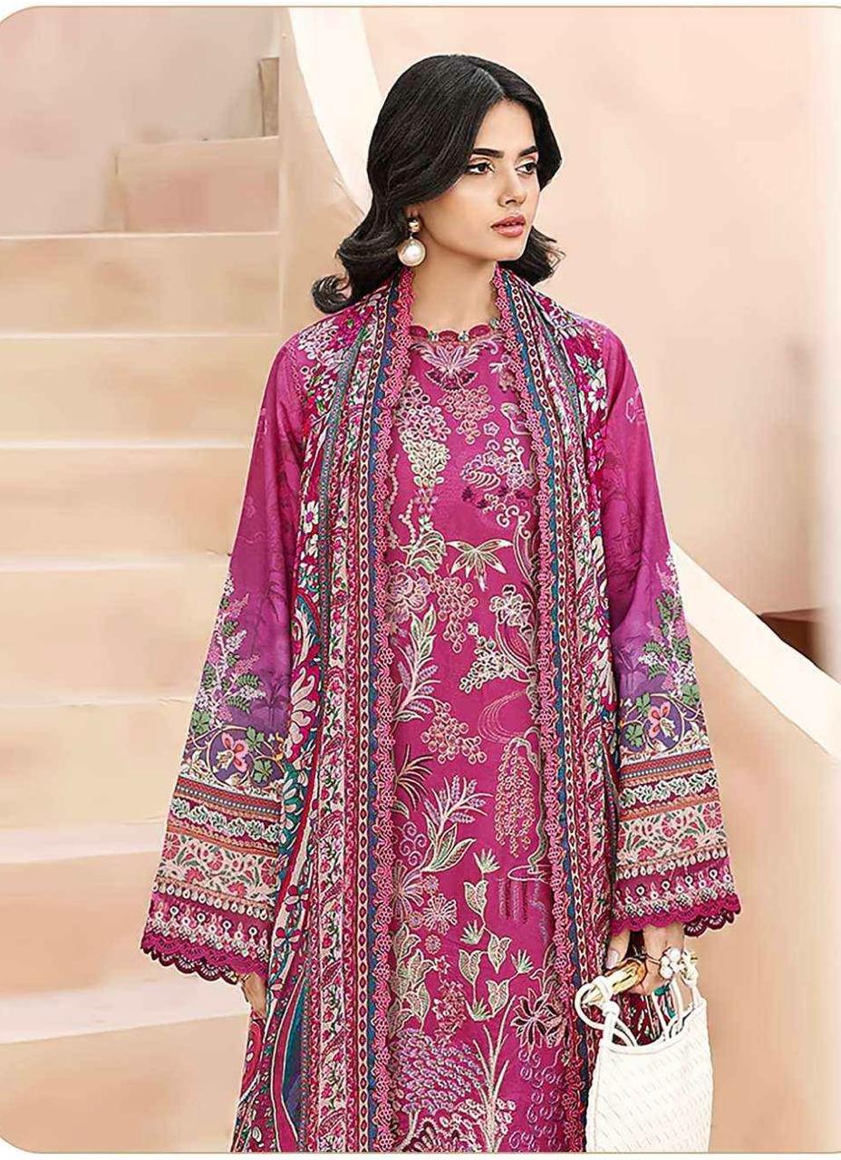 R87 - Unstiched Self Embroidery with Patch Suit
