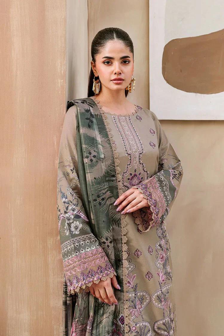R92 - Unstiched Self Embroidery with Patch Suit