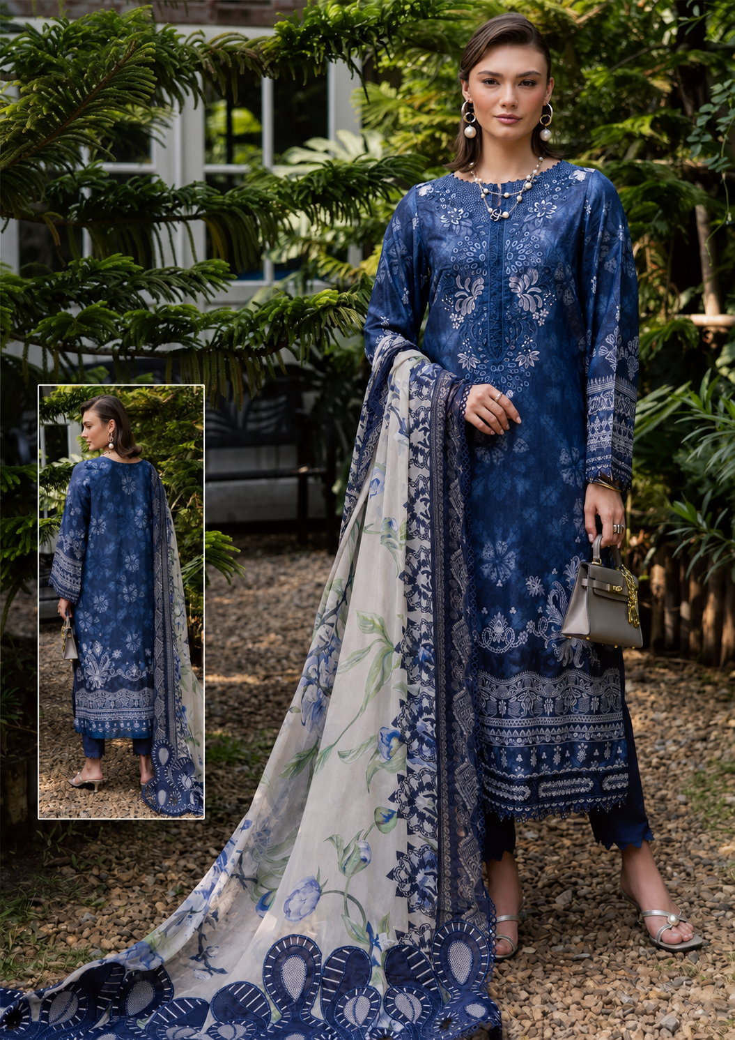 R95 - Unstiched Printed Coton Suit