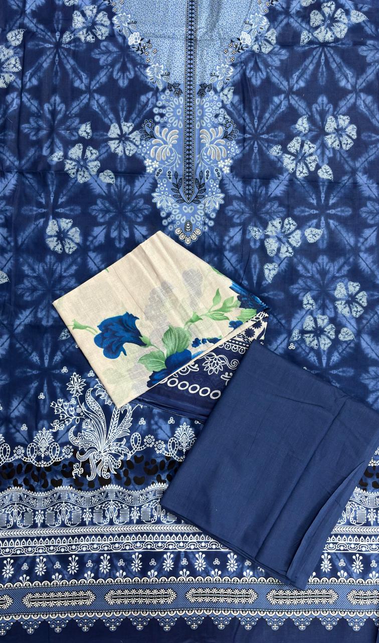 R95 - Unstiched Printed Coton Suit