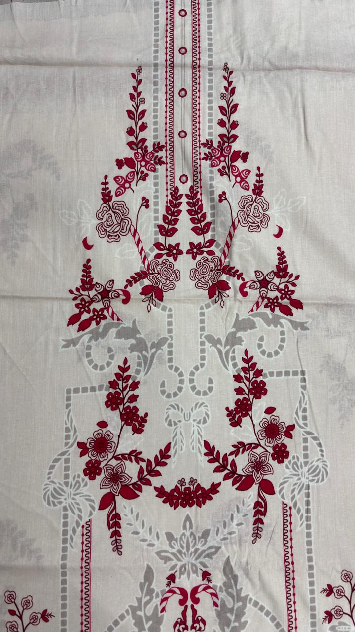 R98 - Unstiched Printed Coton Suit