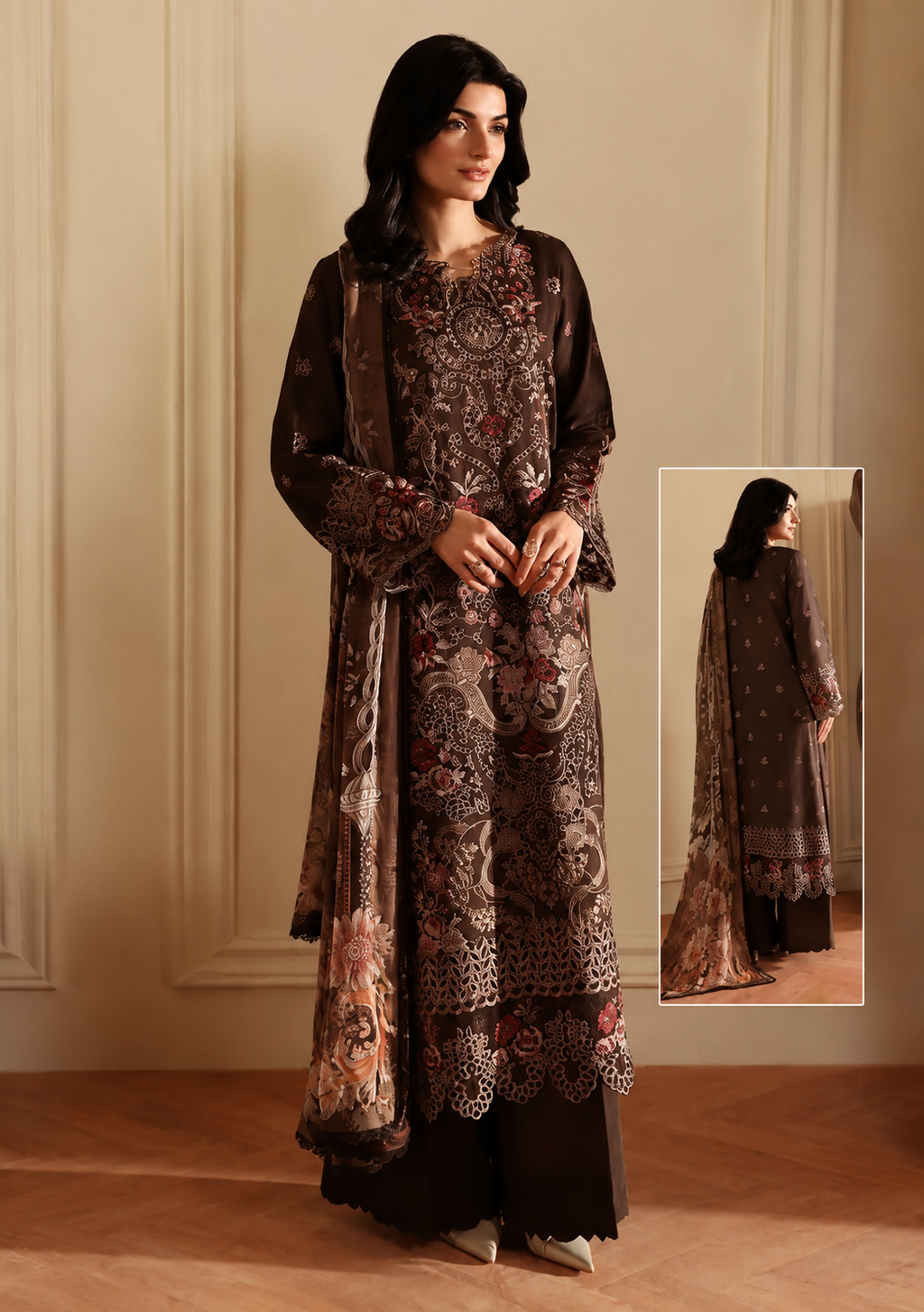 R99 - Unstiched Printed Coton Suit